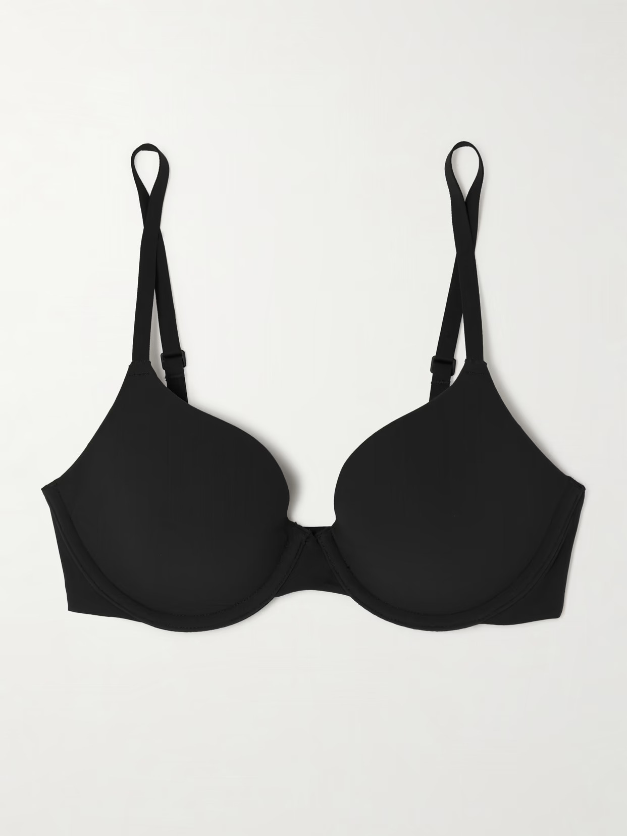 SKIMS - Fits Everybody T-shirt Bra - Onyx | NET-A-PORTER (US)