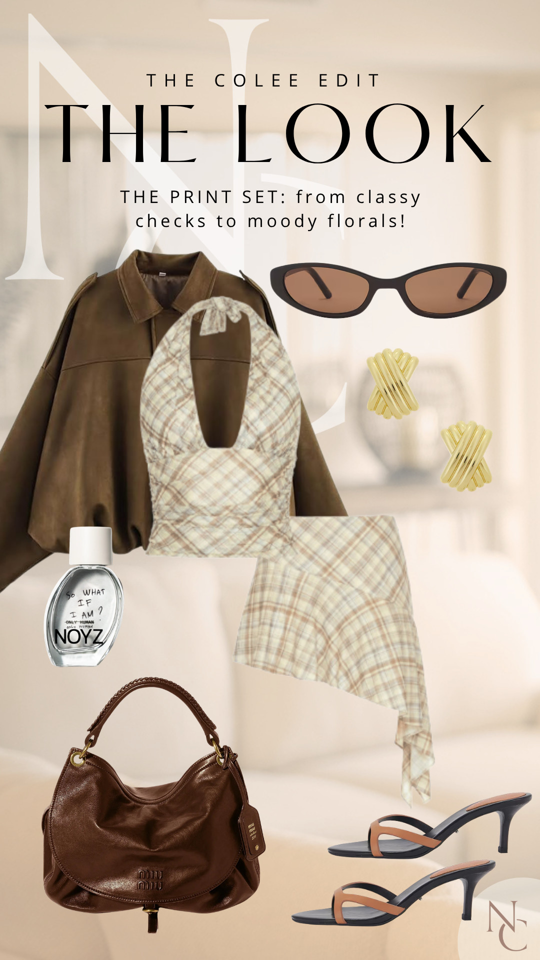 Plaid, chocolate brown and a little Miu Miu moment… yes please. 🤎 This printed set is giving major fall energy, especially layered with an oversized brown jacket and those barely-there heels. Feminine, cool and just a little unexpected. Shop every piece here!
 

 #LTKdayinmylife #LTKgrwm #LTKootd