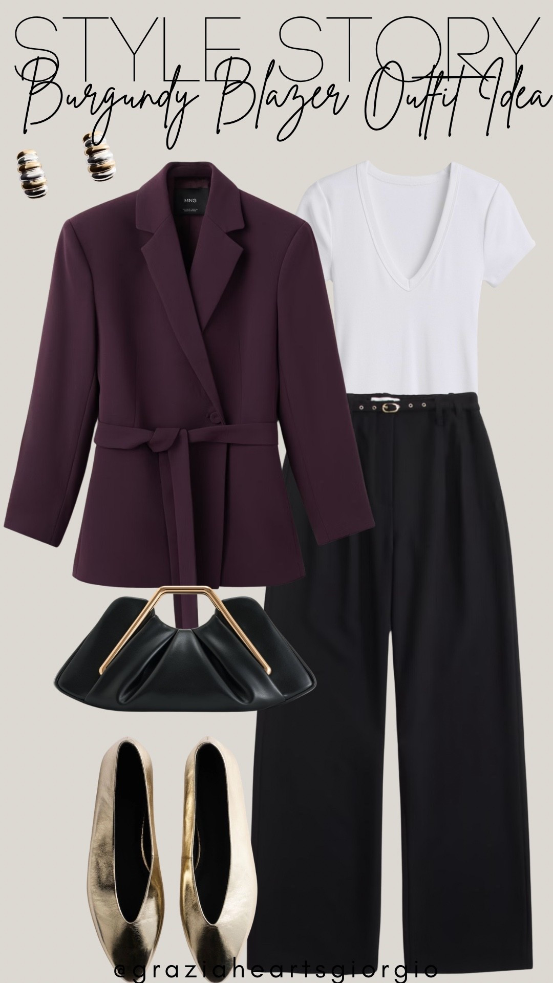 Burgundy Blazer Outfit Idea 
.
#burgundy

#LTKootd #LTKgrwm