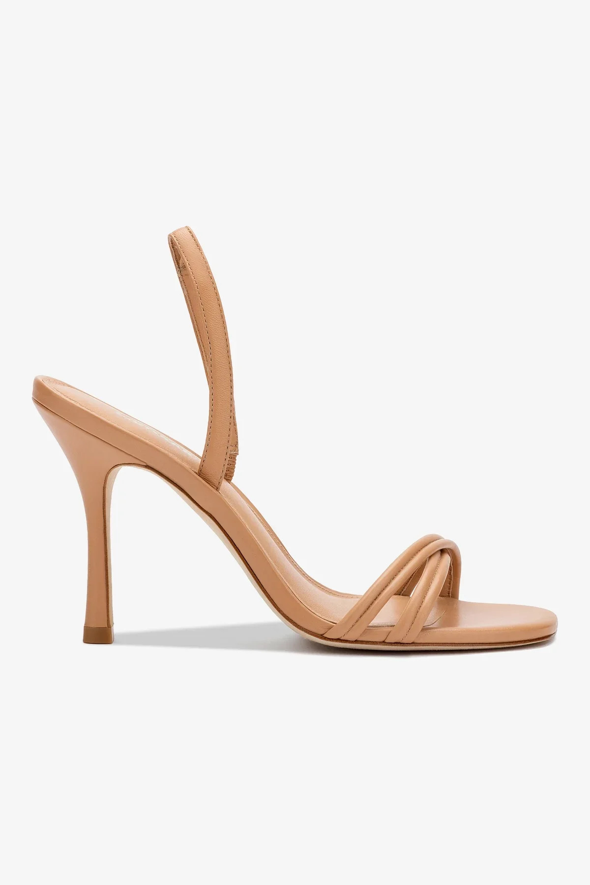 Annie Sandal In Tan Leather | Larroude