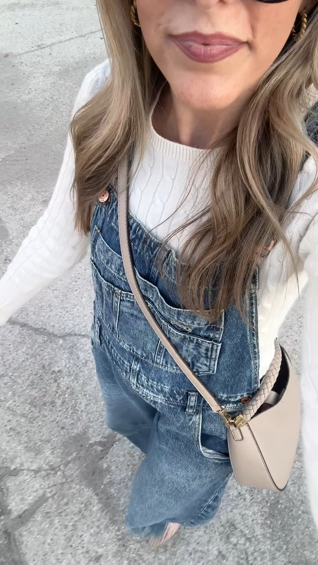 These Gap overalls are so comfortable! If you’re in between sizes, I’d size down. Everything else is too old to link 😉

#LTKOver40 #LTKootd #LTKSeasonal