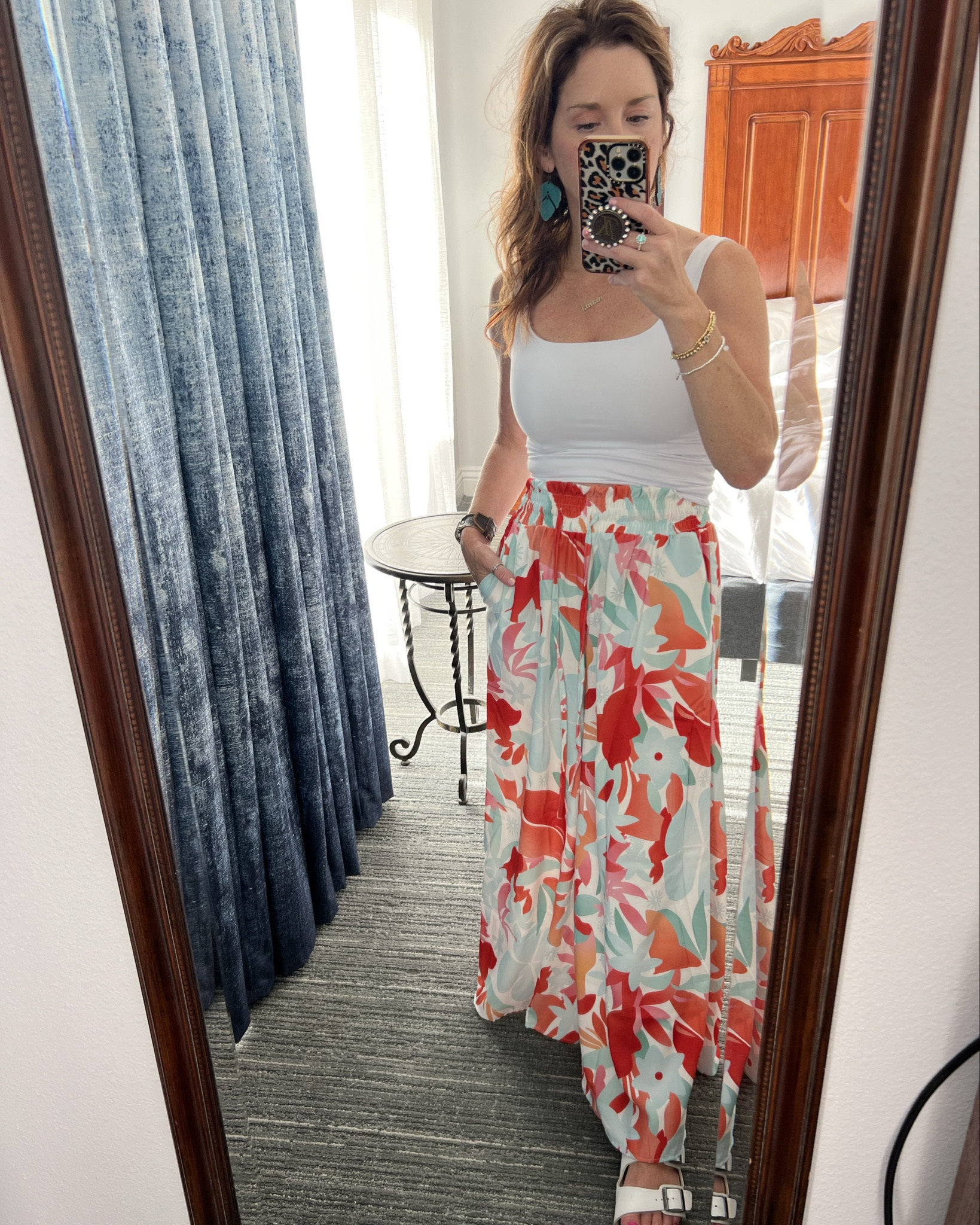 Perfect for traveling paired with a denim jacket to stay warm on flight ✈️ and shed it off when we arrived. 

Pants have pockets and are so comfy!! 

Wearing a size small in pants, top and medium in jacket. 

Size reference 5’1 120 lbs 

Perfect Crazy Busy Mama Look 

#LTKStyleTip #LTKOver40 #LTKFindsUnder50