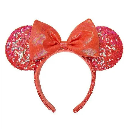 Disney Parks Minnie Sequined Coral Ear Headband for Adults New with Tag | Walmart (US)