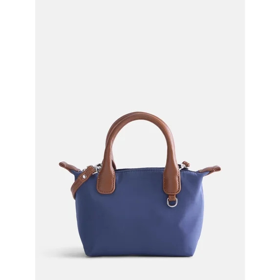 No Boundaries Women's Mini Tote Crossbody Bag, Navy | Walmart (US)
