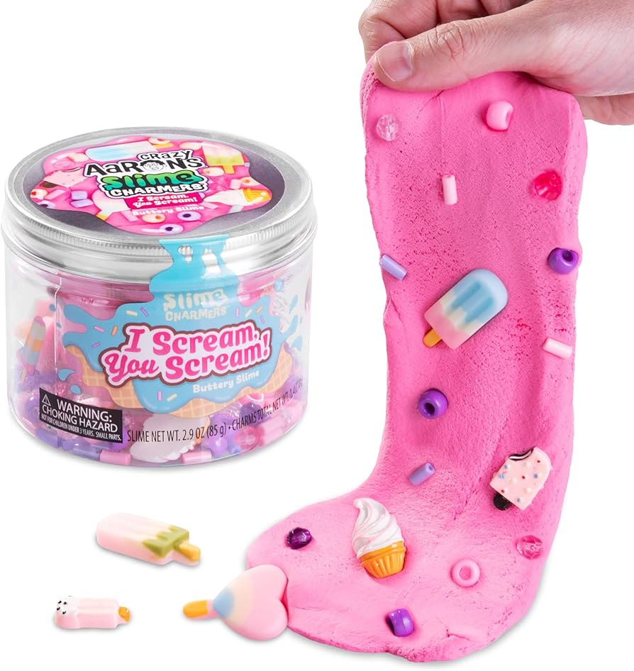 Crazy Aaron's Slime Charmers® - I Scream, You Scream - Pink Buttery Slime, Sensory Toys for Kids... | Amazon (US)