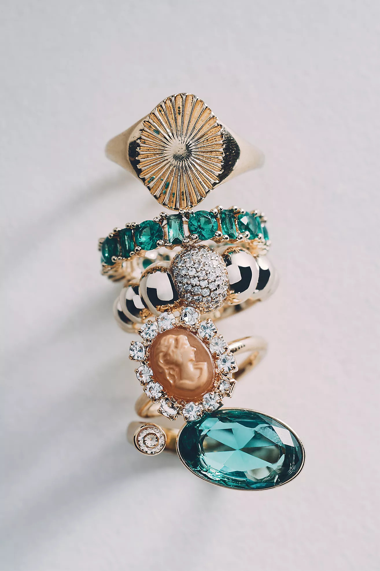 Glam Puff Cocktail Ring | Anthropologie (US)
