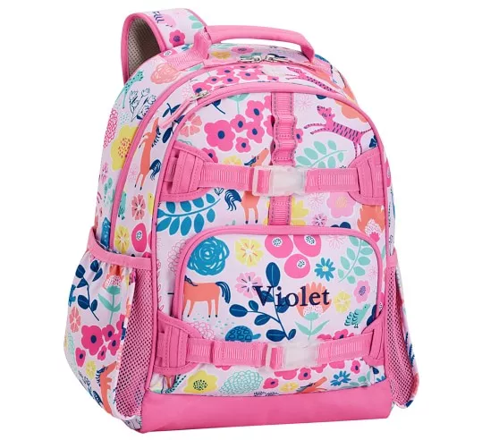 Mackenzie Navy Pink Multi Hearts Backpacks