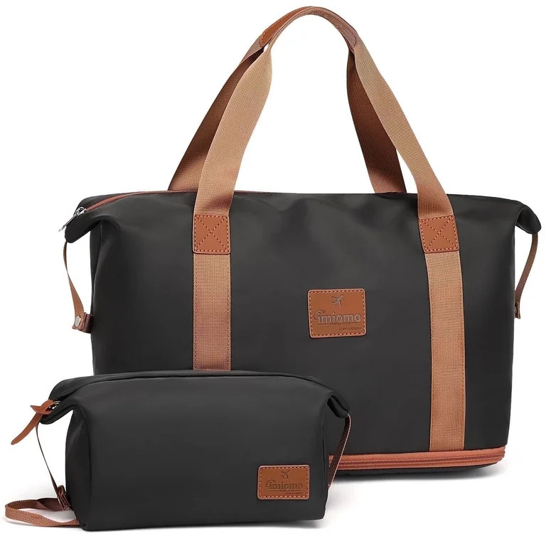 Travel Duffel Bag Expandable Shoulder Weekender Overnight Bag for Women Sports Gym Bag with Dry W... | Walmart (US)
