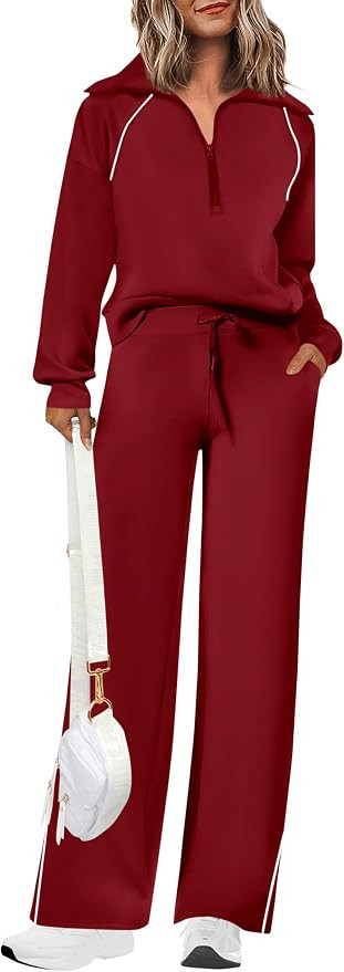 PRETTYGARDEN Women's 2 Piece Matching Lounge Set Sweatsuits | Amazon (US)