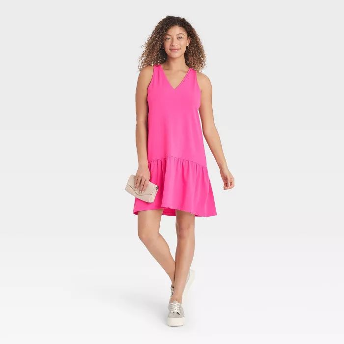 Women's Sleeveless Hem Knit Dress - A New Day™ | Target