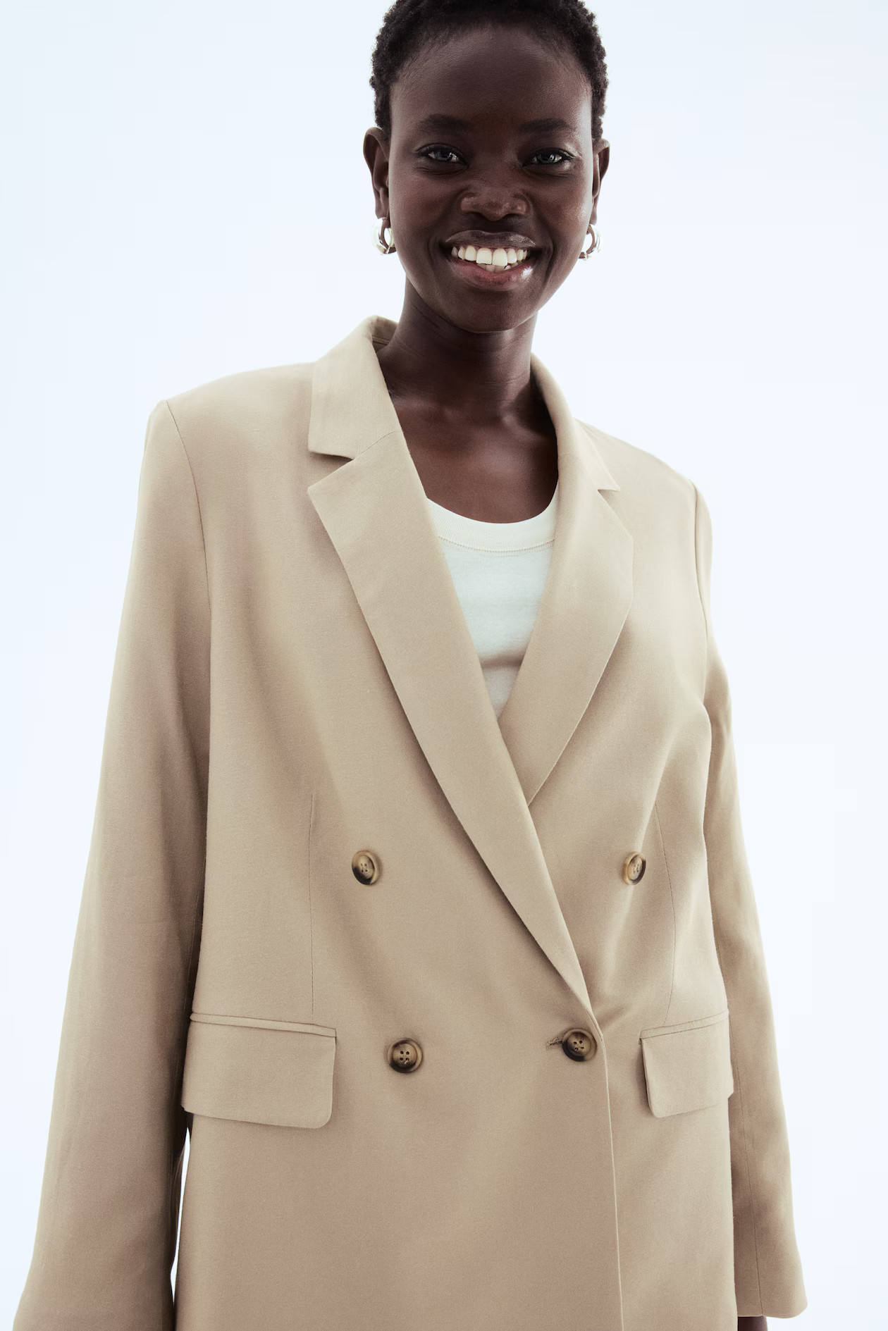 Linen-Blend Blazer | H&M (US + CA)
