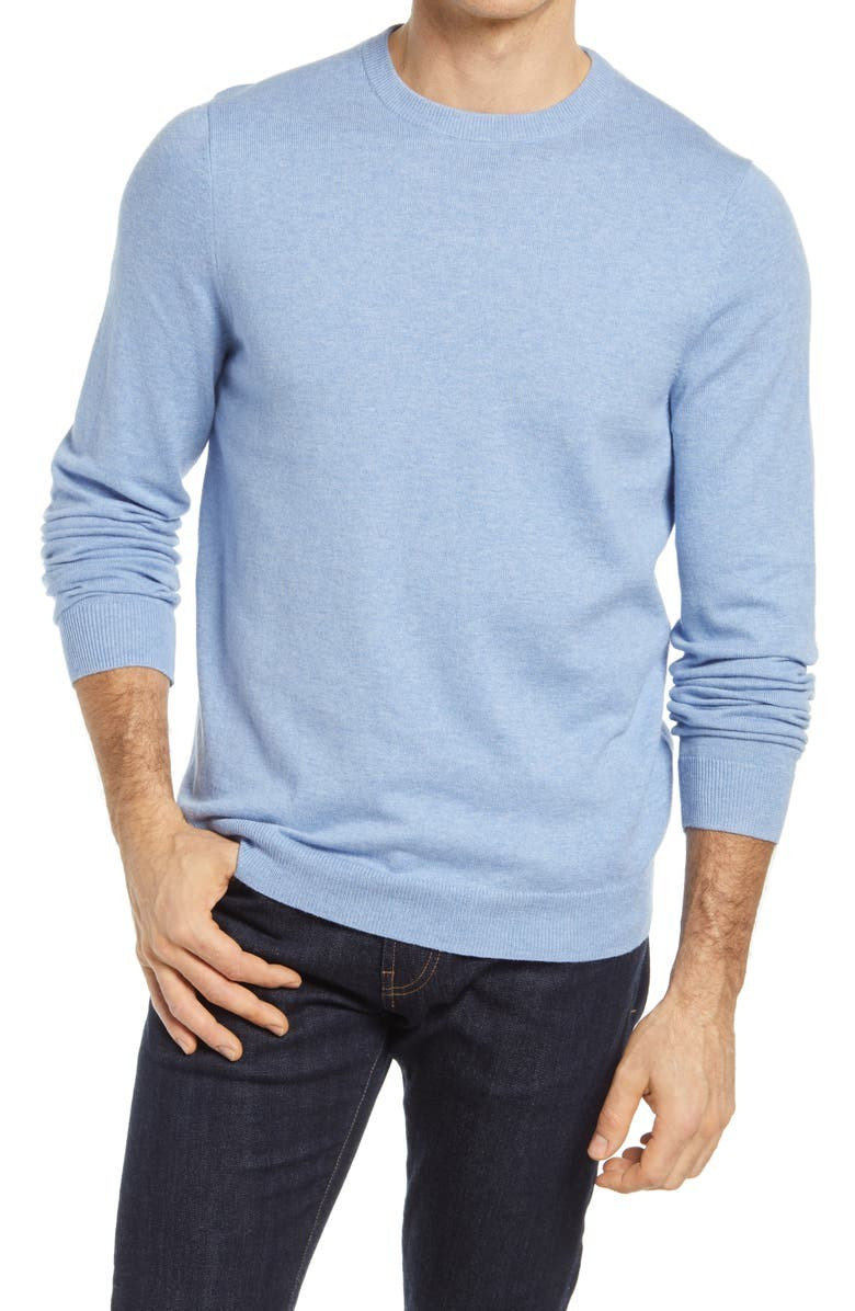Men's Shop Cotton & Cashmere Crewneck Sweater | Nordstrom