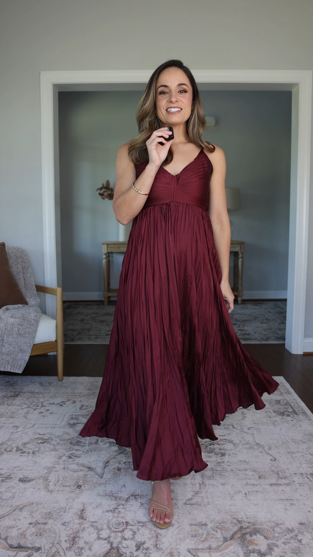 Three petite-friendly fall wedding guest dresses. 

Burgundy pleated (ASTR): xs 
Velvet dress (Anthropologie): petite xxs 
Short Burgundy (BR Factory): petite xxs 
Shoes (Quince): true to size

#LTKPetite #LTKWedding