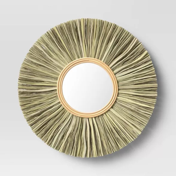 24" Rattan Wall Mirror - Threshold™ | Target