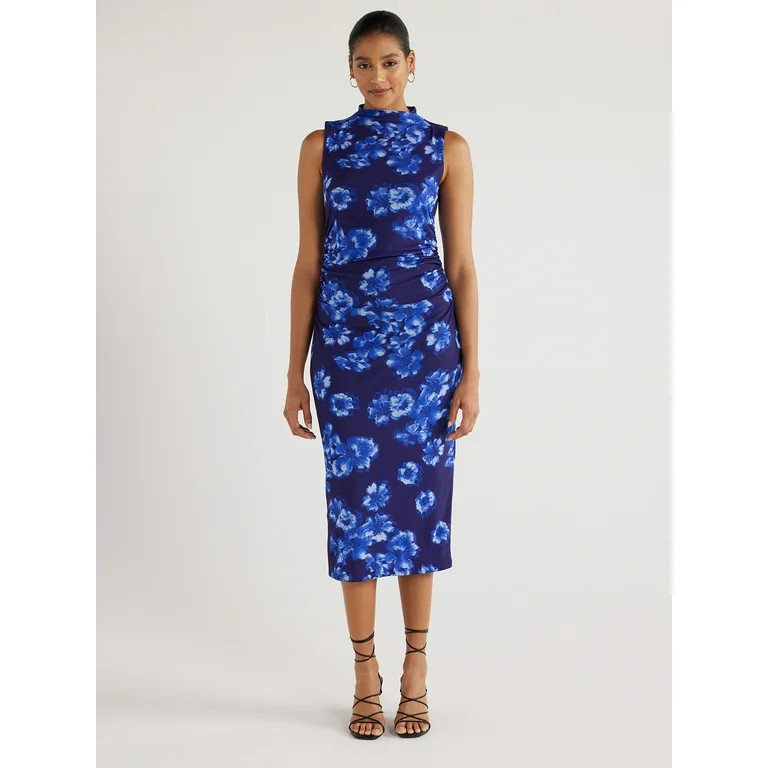 Scoop Women’s Mesh Midi Tank Dress, Sizes XS-XXL | Walmart (US)