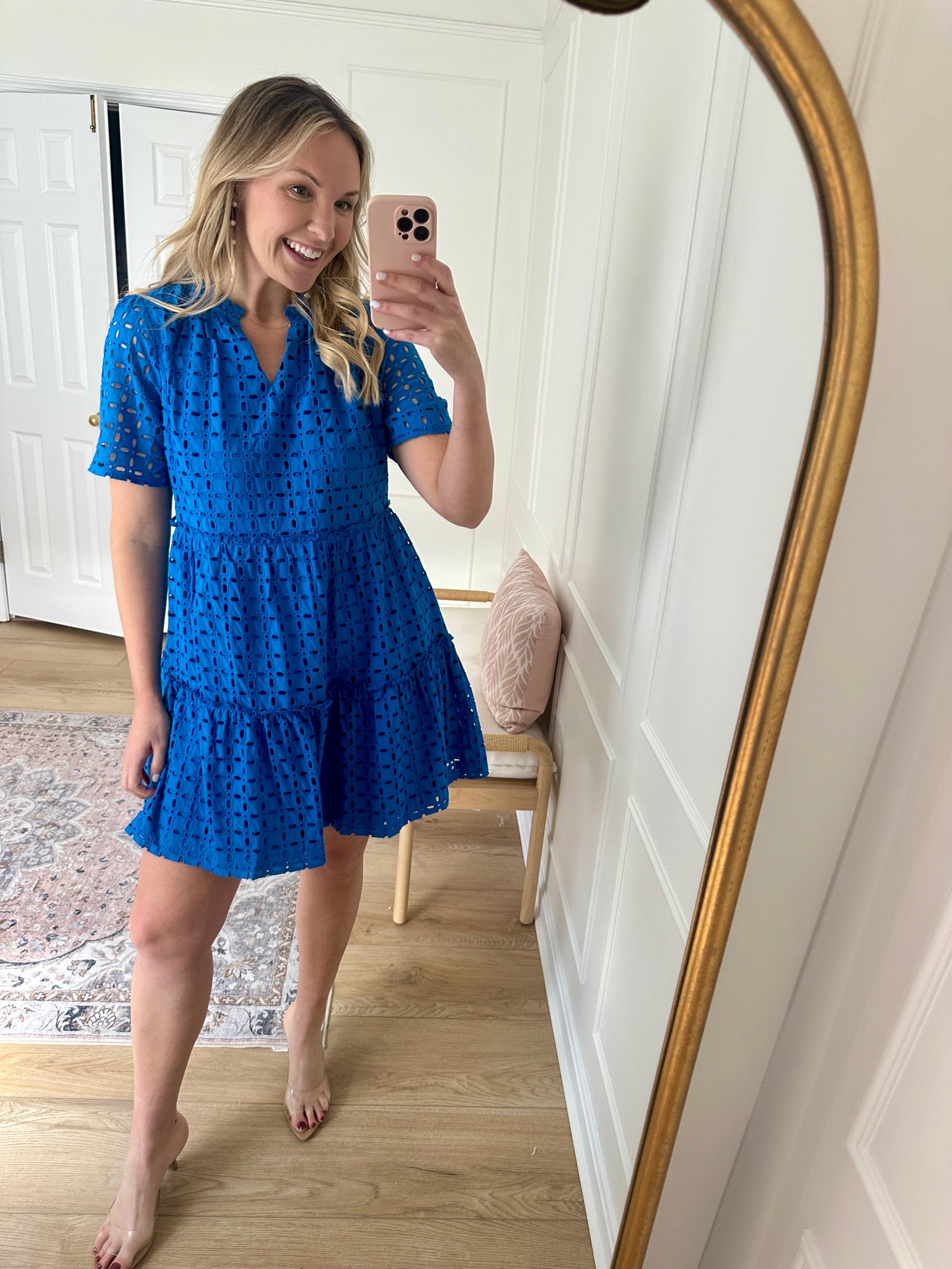 Love the bright color of this but it does come in other colors - vacation outfit - date night outfit - summer dress - wearing a med top

#LTKStyleTip #LTKFindsUnder50 #LTKMidsize
