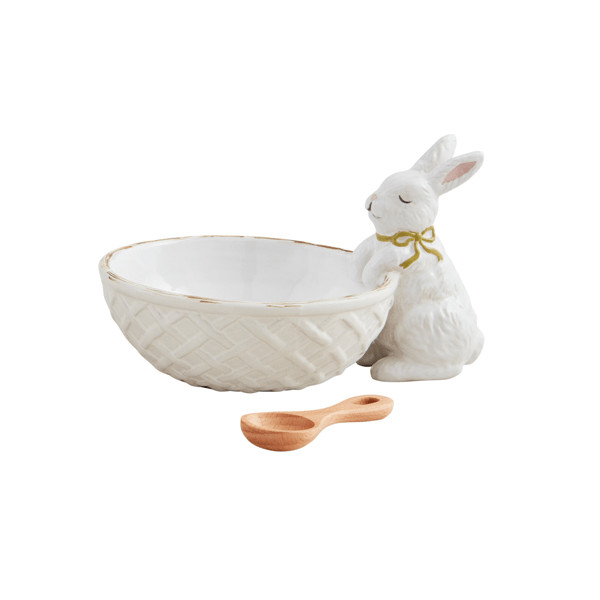 White Bunny Candy Dish Set | Mud Pie