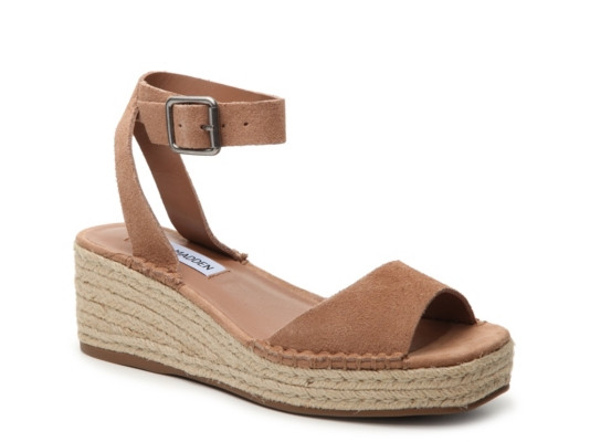 Women's Steve Madden Elody Wedge Sandal - Tan | DSW