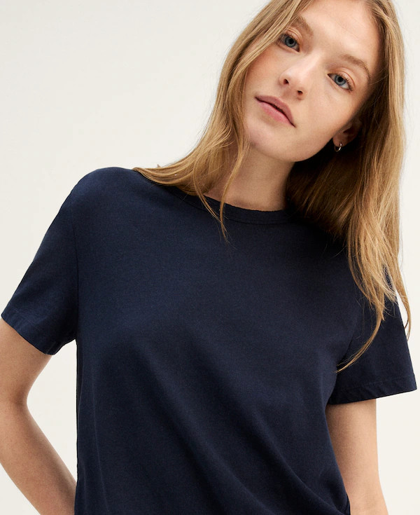 The Perfect Crewneck Tee in Allday Jersey | Madewell