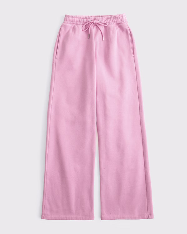 High Rise Sunday Wide Leg Sweatpant | Abercrombie & Fitch (US)