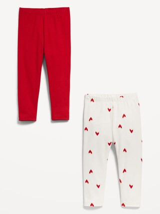 2-Pack  Jersey-Knit Full-Length Leggings for Toddler Girls | Old Navy (US)