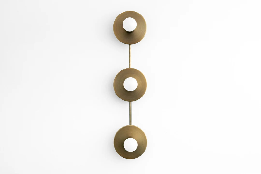 3 Light Vanity Antique Brass Sconce Bathroom Lighting Hollywood Lighting Model No. 5708 - Etsy | Etsy (US)