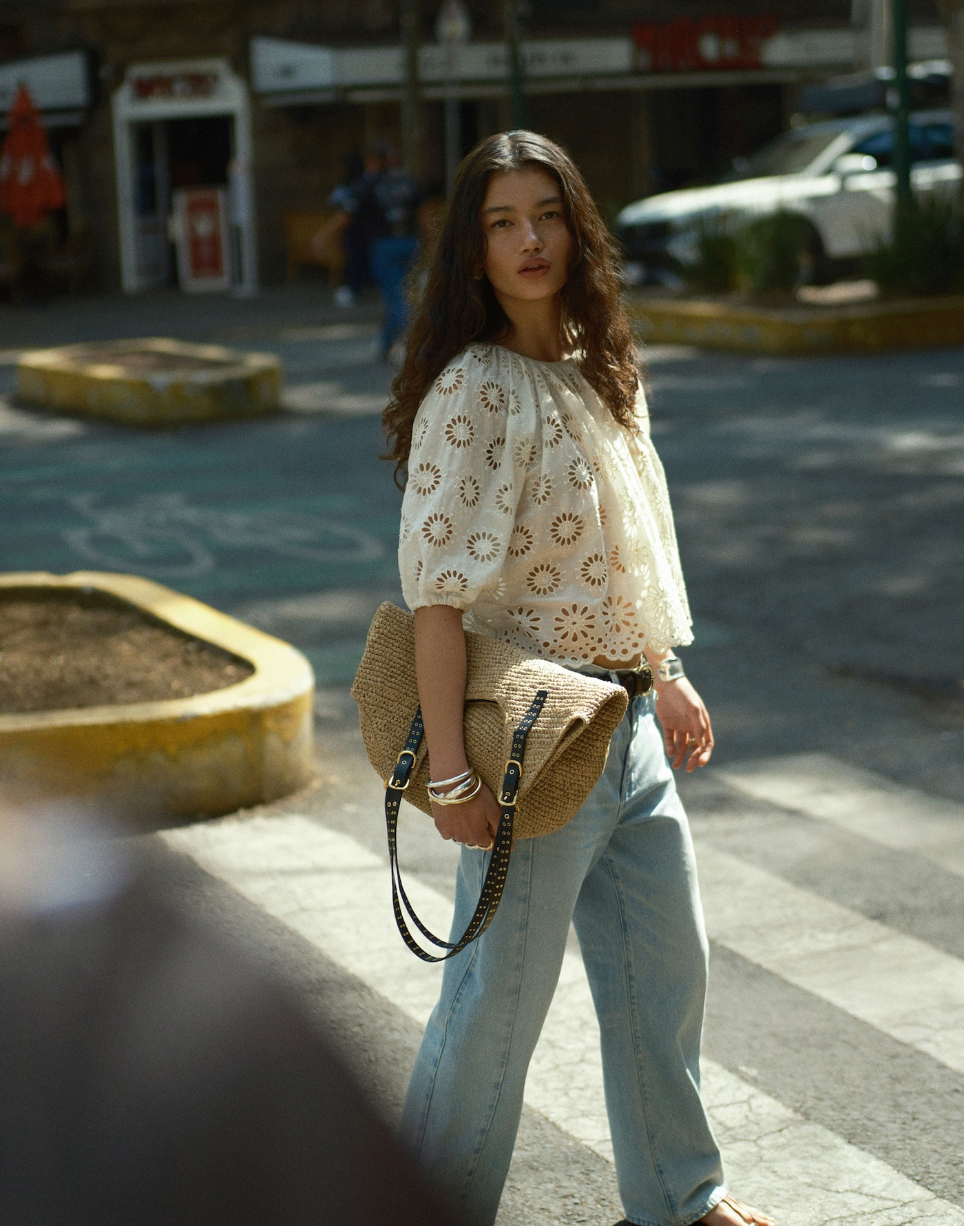 Pieced Barrel-Leg Jeans | Madewell