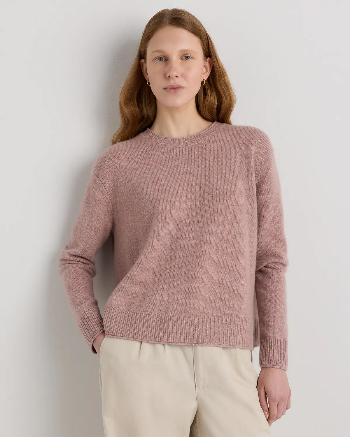 Mongolian Cashmere Boxy Crewneck Sweater | Quince