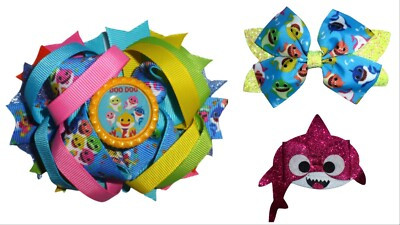 NEW Baby Shark Girls Hair Bow Clip | eBay | eBay US