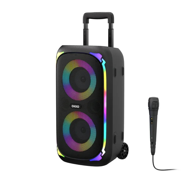 OKKO Portable Bluetooth Speaker Sonic Bass V4, Party Speaker Wireless Karaoke Speaker with Microp... | Walmart (US)
