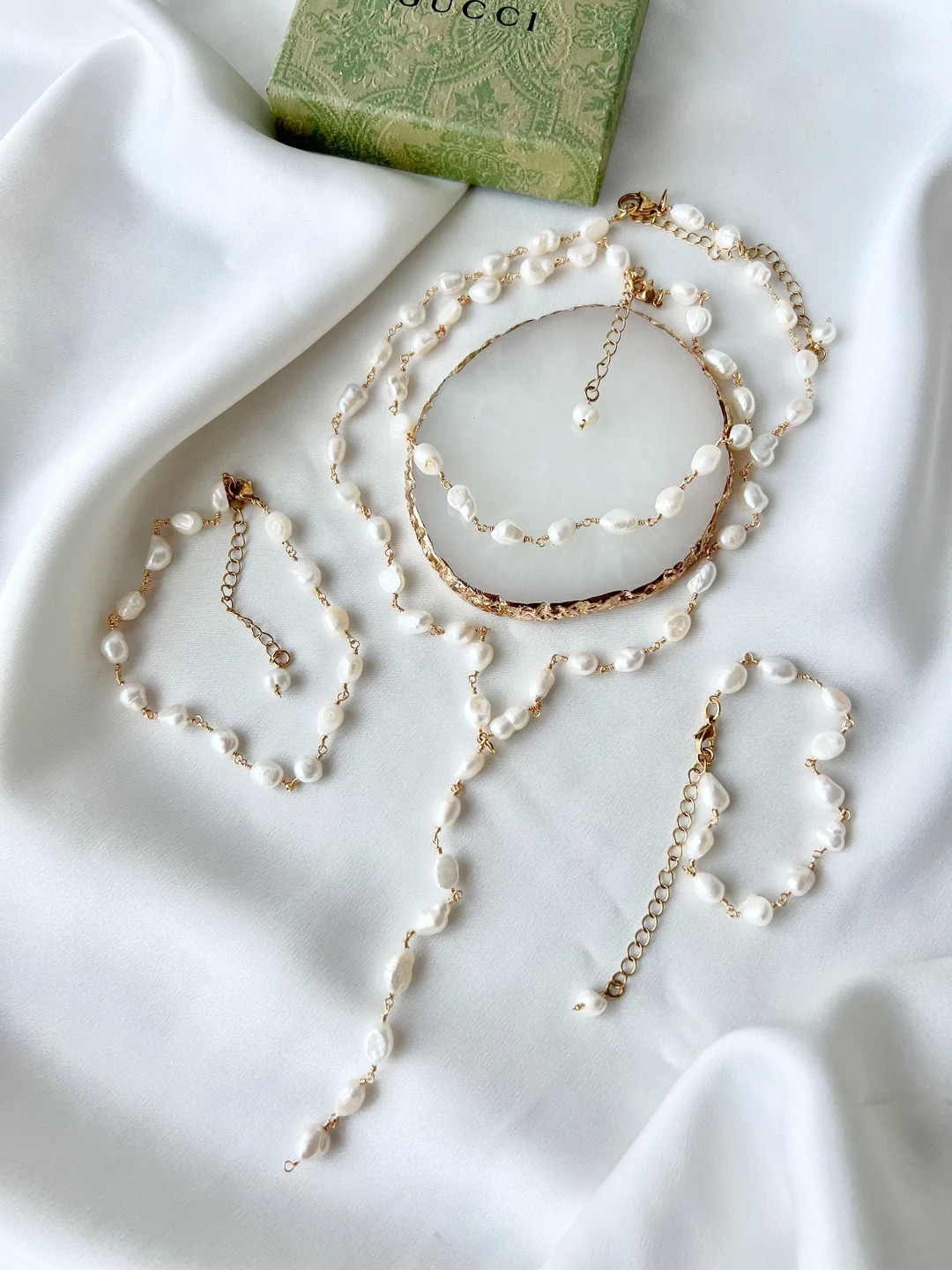 Süßwasserperlen Halskette, Perle Lariat Halskette, Geschenk für Sie, Zarte Halskette, Zierlich... | Etsy (DACH)