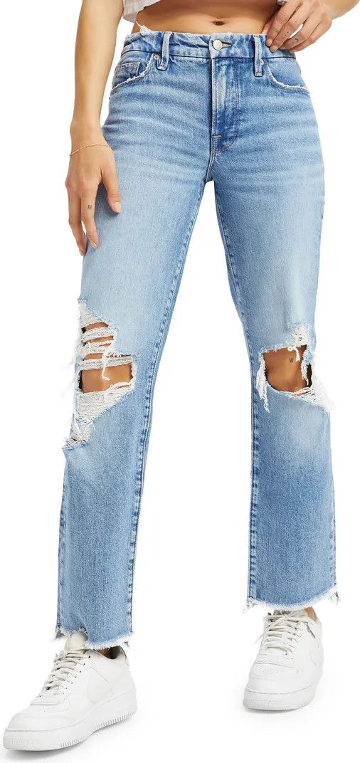 Good Icon High Waist Step Hem Bootcut Jeans | Nordstrom