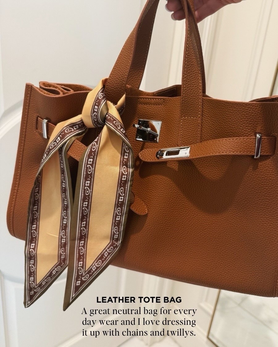 This leather tote bag is one of my favorite Amazon finds! A great neutral bag for everyday wear.

#LTKootd #LTKSeasonal