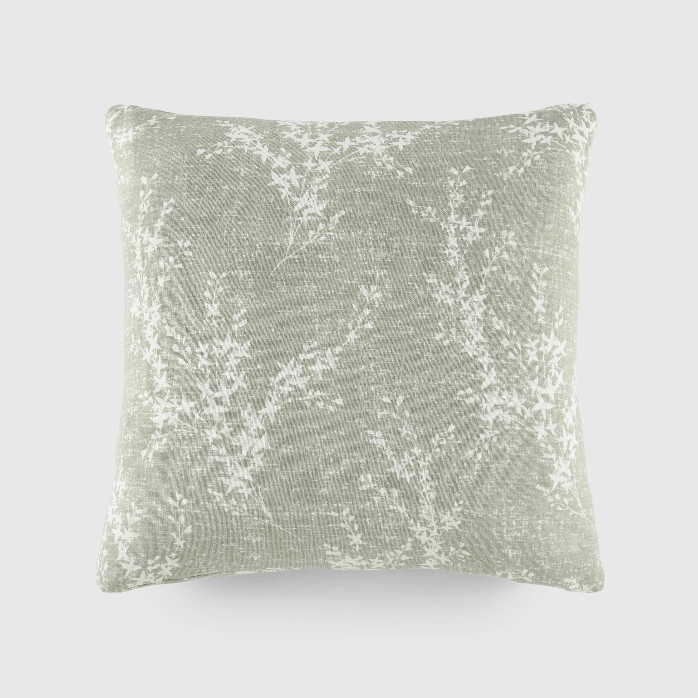 Elegant Patterns Cotton Decor Throw Pillow in Willow | Wayfair North America