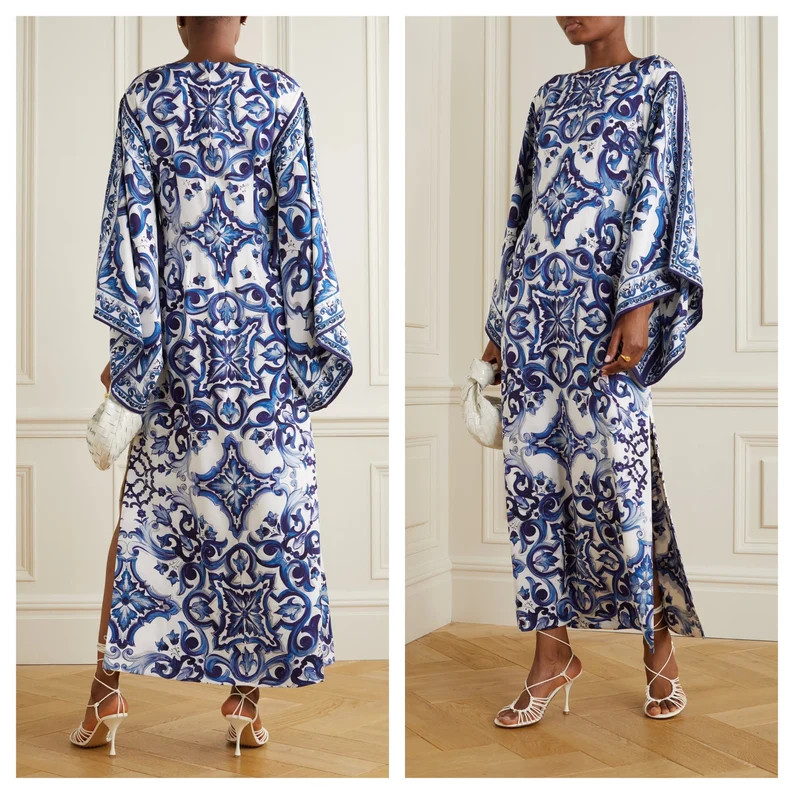 Organza Silk 2 Layer Kaftan Caftans Maxi Dress Summer Kaftan Gown, Resort Wear Kaftan for Christm... | Etsy (US)