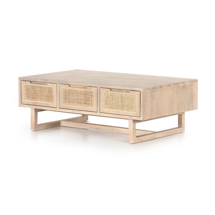 Yvette Woven Rectangle Coffee Table (46") | West Elm (US)