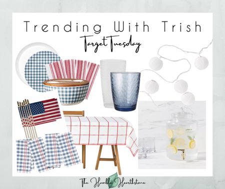 Memorial Day is right around the corner, and what better way to celebrate than with a patriotic tablescape?  Spruce your table up with some outdoor-friendly red, white, and blue pieces from Target!  From crisp white dinnerware to blue and red placemats, you can easily find everything you need there. 

#targetfinds #targettuesday #trending #memorialday #memorialdaytable #redwhiteandblue #outdoortable #plastic #entertaining #patriotic 

#LTKSeasonal #LTKhome #LTKunder50