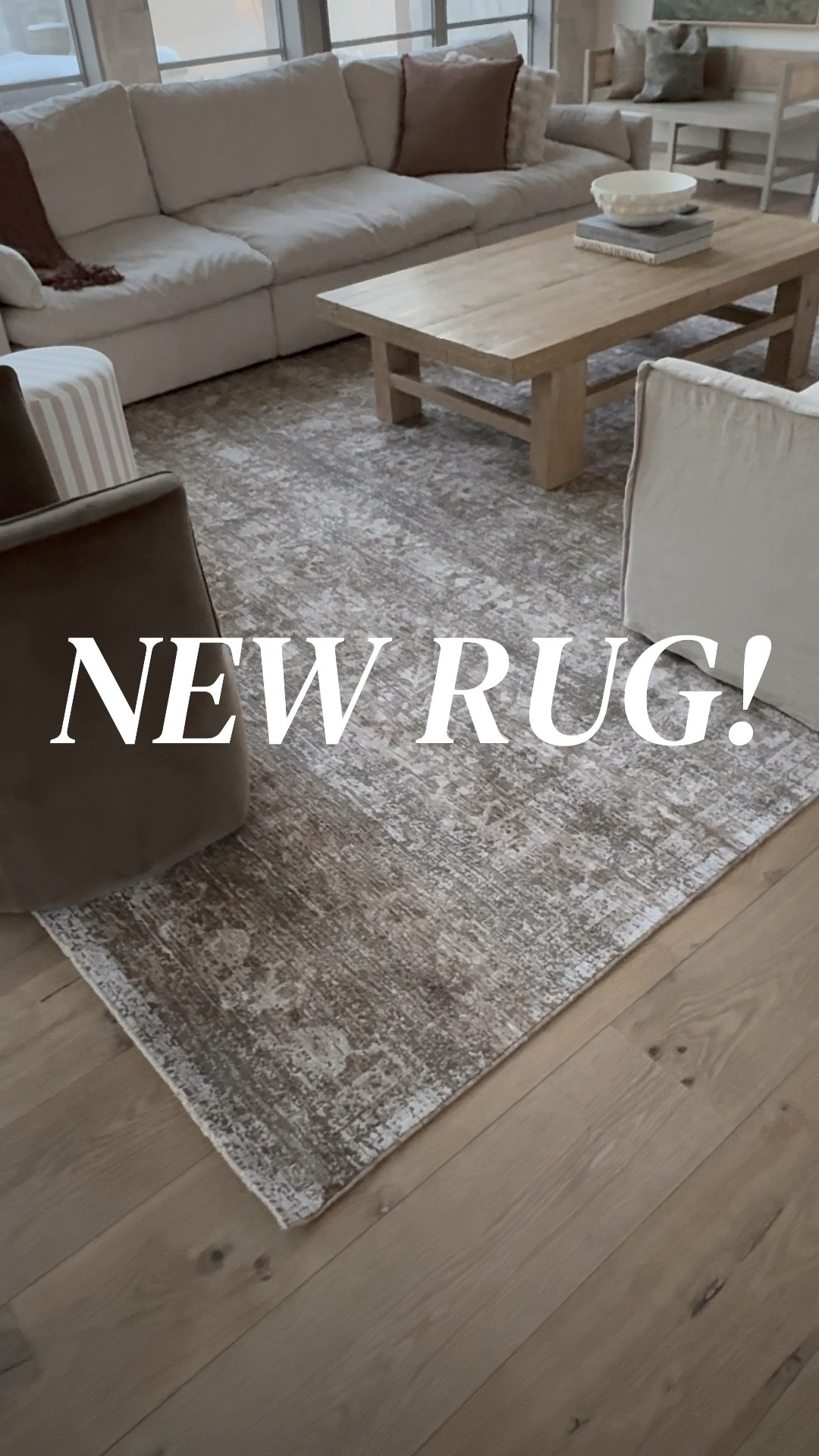 Sooo excited about this find! Finally found a green rug that’s perfect— this one is better in person than the online pics, IMO. Olive, brown & neutral tones. It’s on a great sale too! Plus, did I mention it’s a 12x15?!! Bravo Loloi x Amber Lewis! Also my coffee table is custom but i have 2 available— DM me on IG if you want details. They’re amazing— also linked a similar one I found on wayfair that’s a little smaller, but a good look for less option! 

#coffeetable #livingroom #newyear #newrug

#LTKHome #LTKSaleAlert #LTKWatchNow