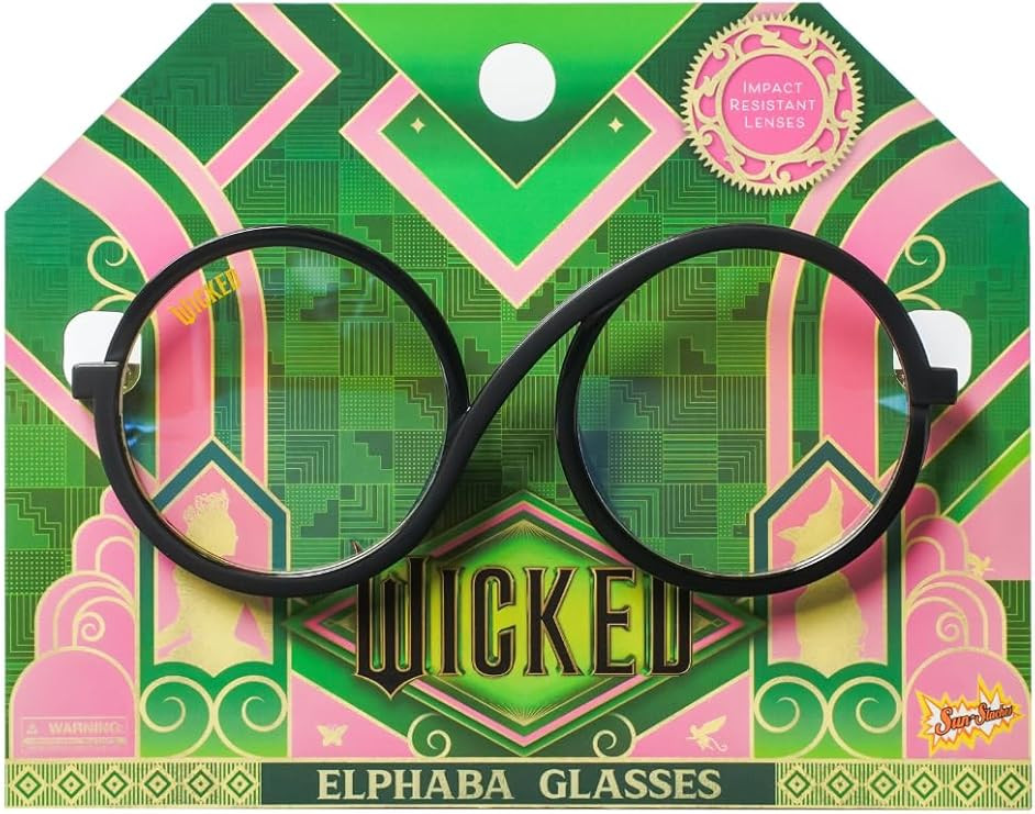 Sun-Staches Wicked Official Elphaba Glasses | Costume Eyewear Accessory | Adult and Child Size | Amazon (US)