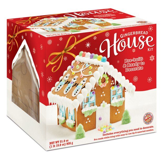 Create A Treat Prebuilt Gingerbread House, 31.9 oz - Walmart.com | Walmart (US)