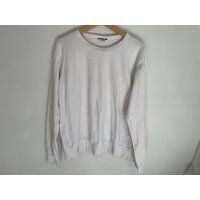 Vintage Sonia Rykiel White Sweatshirt Long Sleeve Sweater Solid Designer Crew Extra Large Made in Fr | Etsy (US)
