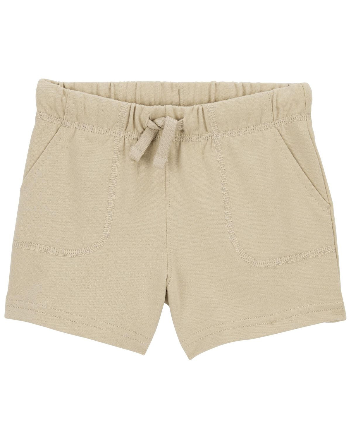 Khaki Toddler Pull-On Cotton Shorts | carters.com | Carter's