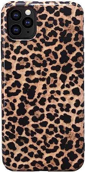 YYXIANG iPhone 11 Pro Case Leopard Cheetah Fashion Ultra SlimThin Matte Soft Flexible Rubber Gel ... | Amazon (US)