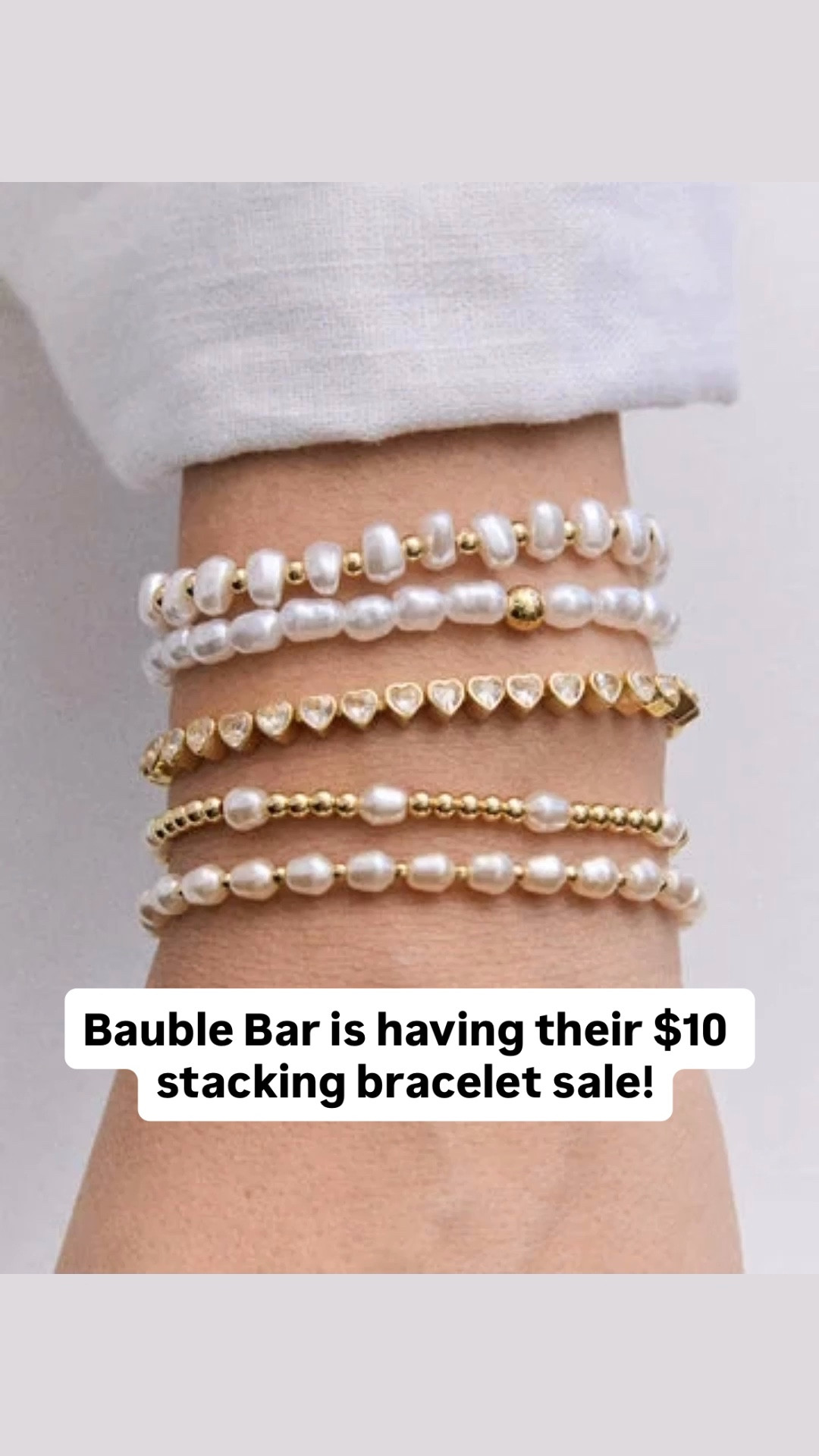 So many fun bracelets for $10 each during Bauble Bar’s sale!
(And, my tennis bracelet that I wear everyday isn’t on sale for 20% off!)

#LTKSaleAlert