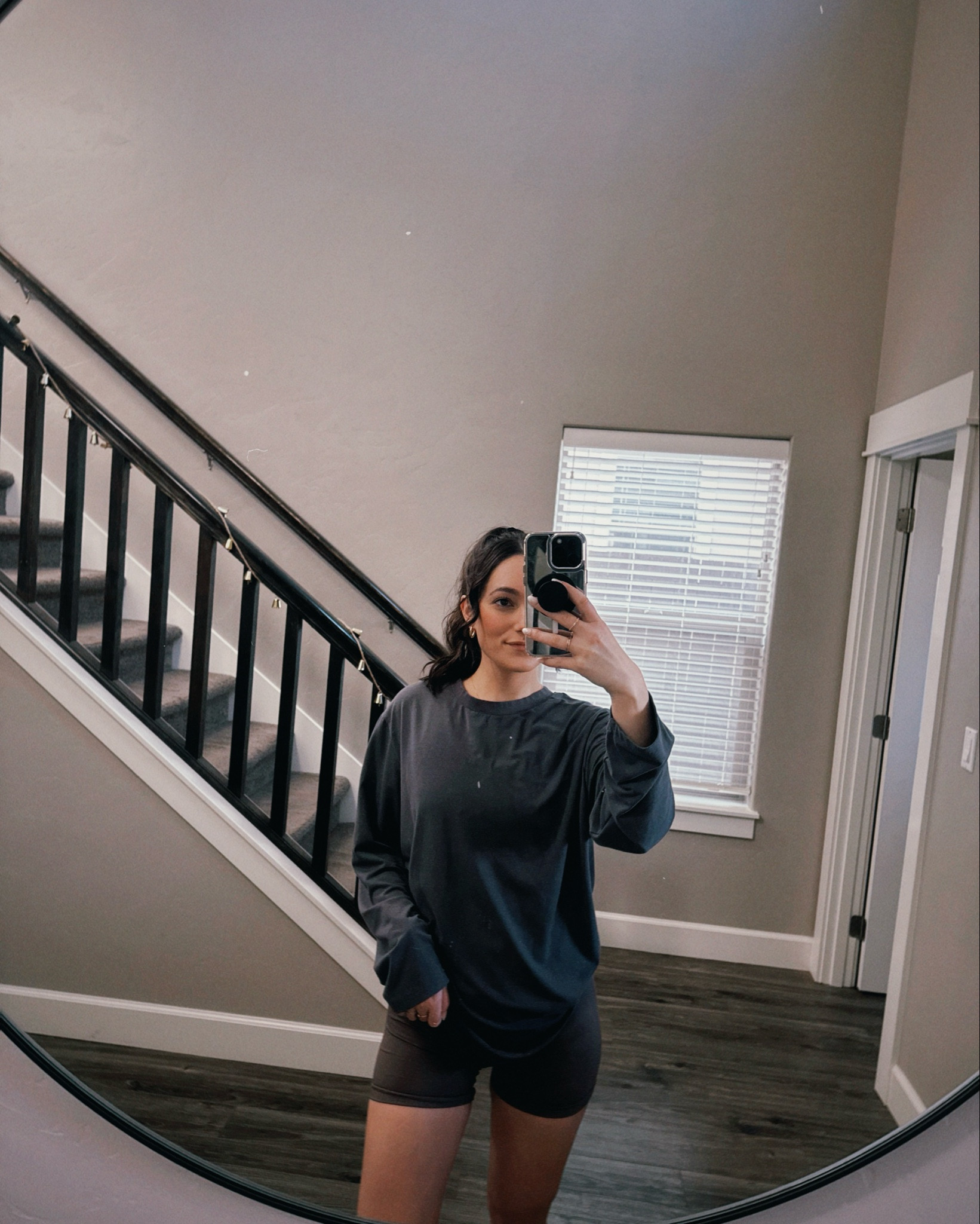I hadn’t been as consistent with the gym for a while, so tbh, I wasn’t feeling as confident in my tighter tops when going to the gym. Since trying to get back to a good routine, I’ve been really loving the looser, baggy style tops/crews. I love to tuck them up in my sports bra in the back— that way it’s still flattering, but also loose and makes me feel comfier rn in the gym 🙂‍↔️ 

The long sleeve tops linked are light weight and I’ve been really loving them! I have two, both I bought oversized. The one pictured is size L, & I have a size M one too (I typically wear XS or S in “true size”, for reference).
The crew is a bit heavier/thicker, but I love it. The vintage look is a vibe and it has pockets 👀 I got size XL in the crew.

Shorts are size S, leggings size 2

And then I added more of my recent gym items to this post (not all pictured, but items I also have and I’m loving atm 🩶) 



#LTKActive #LTKStyleTip