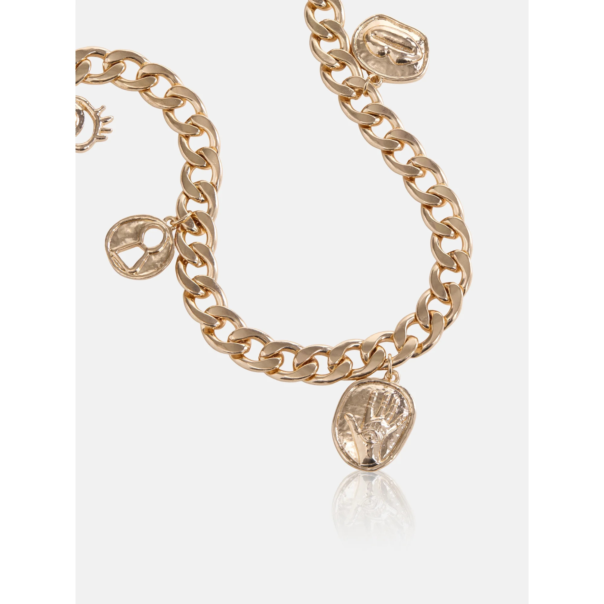 Devil Wears Prada Scoop Collection Women's Gold-Tone Chain Charm Belt, Sizes S-3XL | Walmart (US)