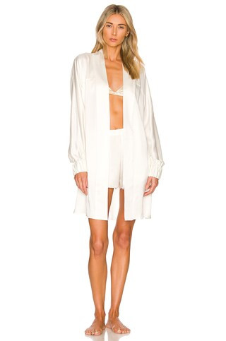 LUNYA Washable Silk Robe in Tranquil White from Revolve.com | Revolve Clothing (Global)