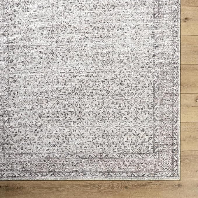 Livabliss x Our PNW Home Spokane Vintage Border Area Rug, 6'6" x 9', Cream/Tan | Amazon (US)