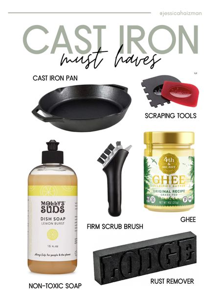 My must haves for maintaining and restoring my cast iron! 

#LTKhome #LTKunder50 #LTKFind