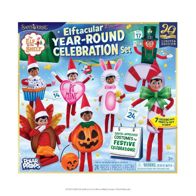 Elf on the Shelf Polar Props Elftacular Year-Round Celebration Set - Scout Elf Not Included | Target